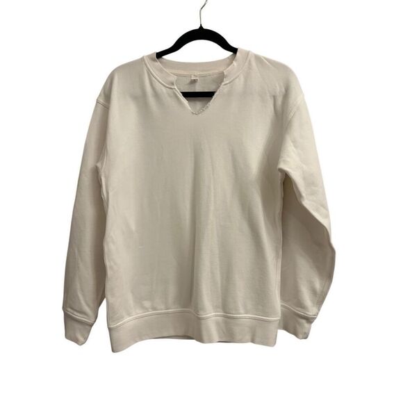 Lululemon All Yours Crew *Terry size 6 customized White - Picture 1 of 7